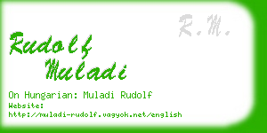 rudolf muladi business card